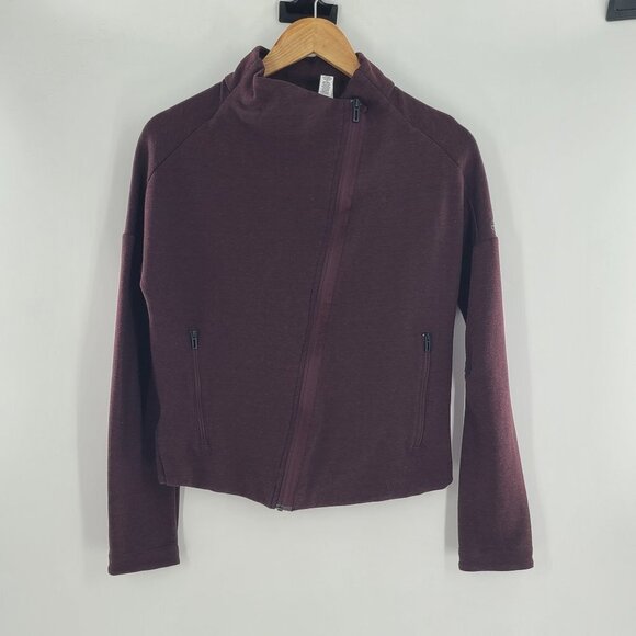 Adidas Here to‎ Create Heartracer Jacket Night Red / Black Womens Small CZ8999 - Picture 3 of 8